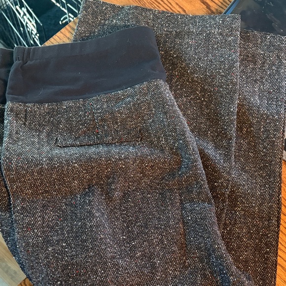 dynashape Pants - Women's Herringbone Boot Cut Pants - Black and Gray